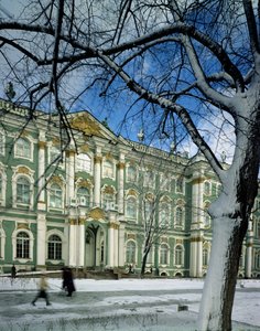 Vista da fachada sul do Palácio de Inverno, da Praça do Palácio, 1754-62